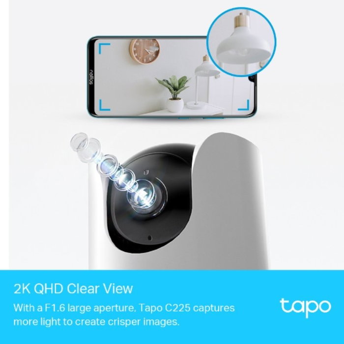 TP-Link Tapo C225 Cámara de Seguridad 2K QHD Wi-Fi TP-Link Tapo C225 Cámara de Seguridad 2K QHD Wi-Fi